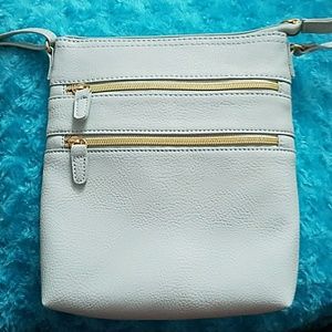 Mint/Grey Over the Shoulder Purse